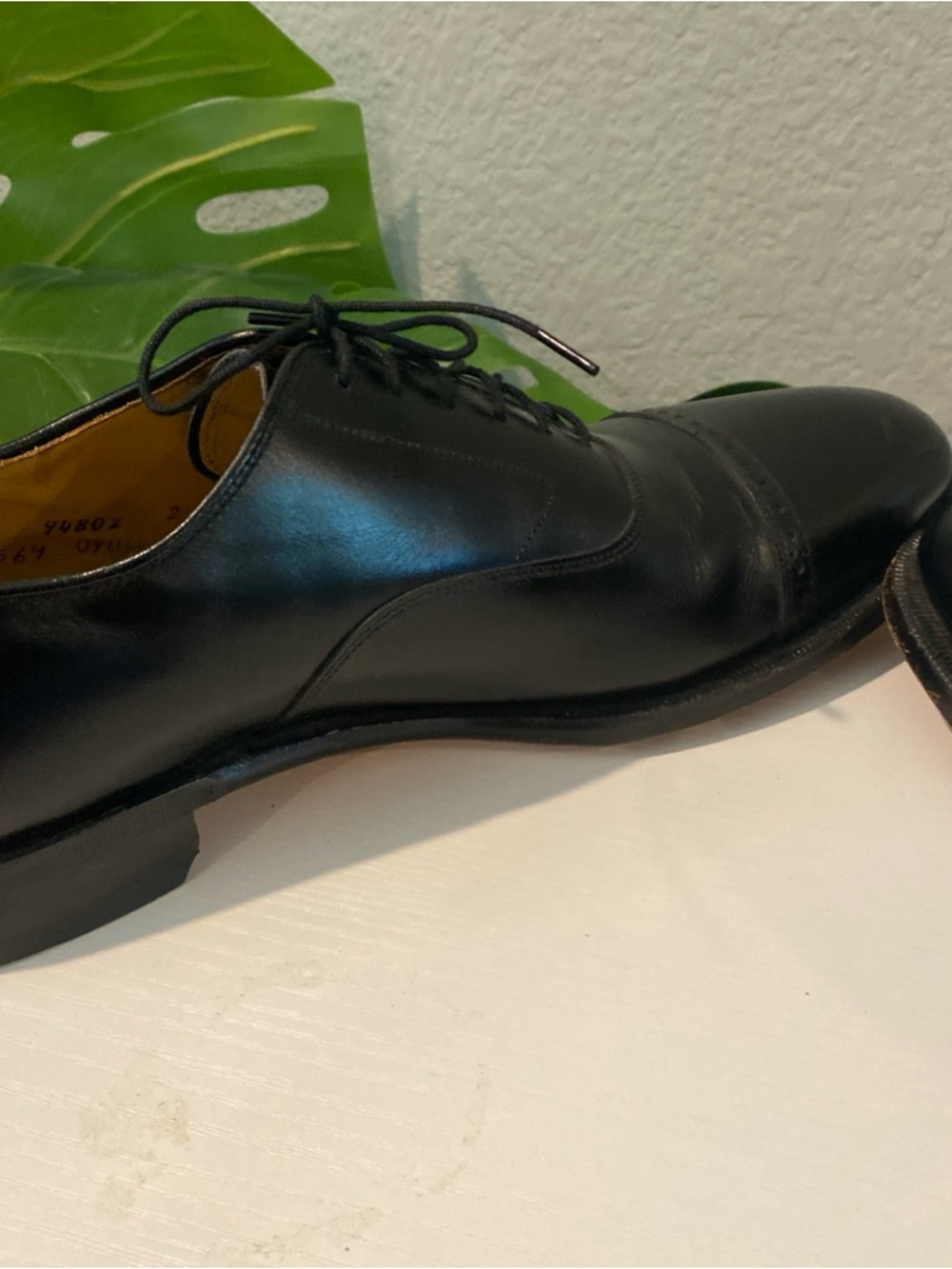 Johnston & Murphy cap toe oxford loafers black size 11 - Picture 6 of 9